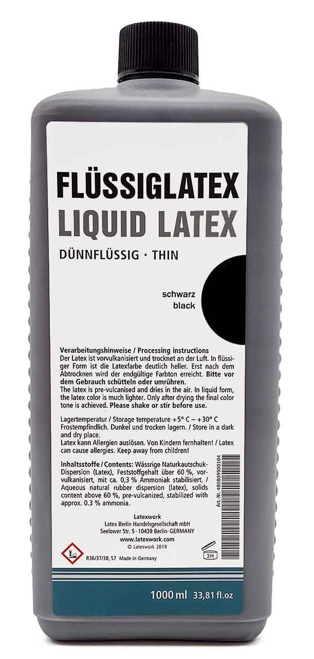 Flüssiglatex, dünnflüssig, schwarz