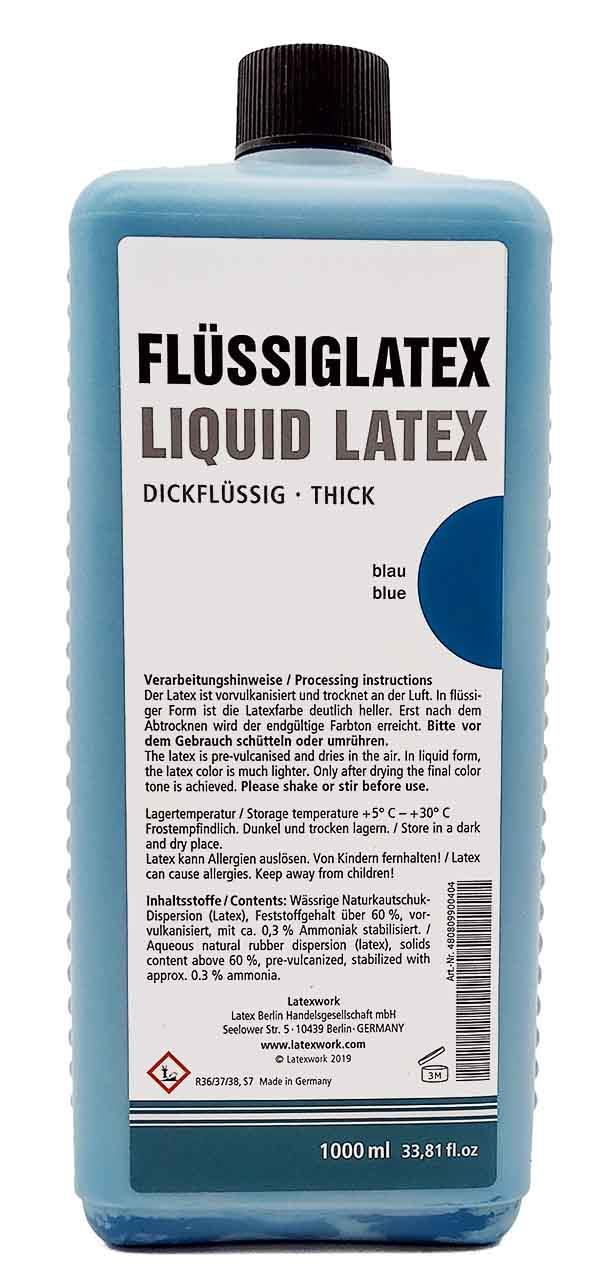 Flüssiglatex, dickflüssig, blau