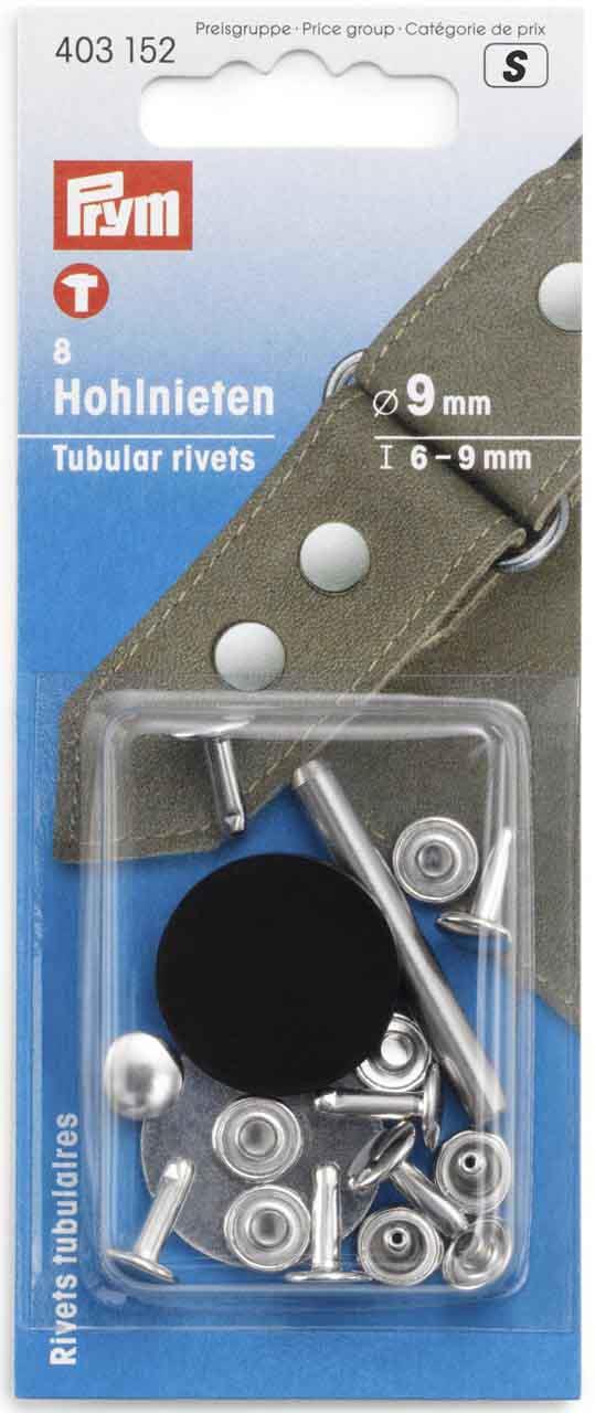 Prym tubular rivets 6-9 mm