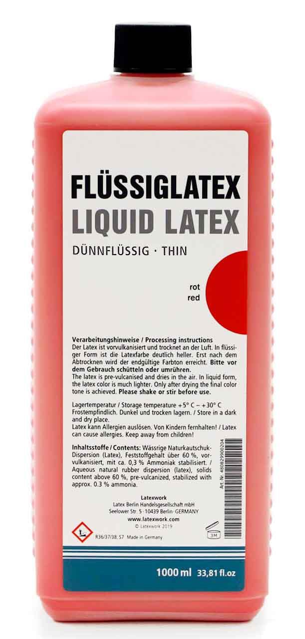 Flüssiglatex, dünnflüssig, rot