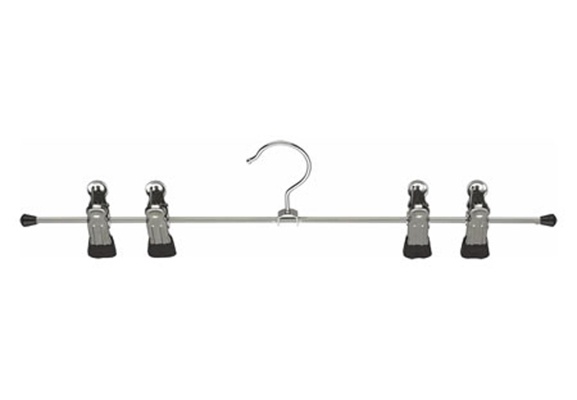 Metallklammerbügel, 4 Clips - 40 cm lang
