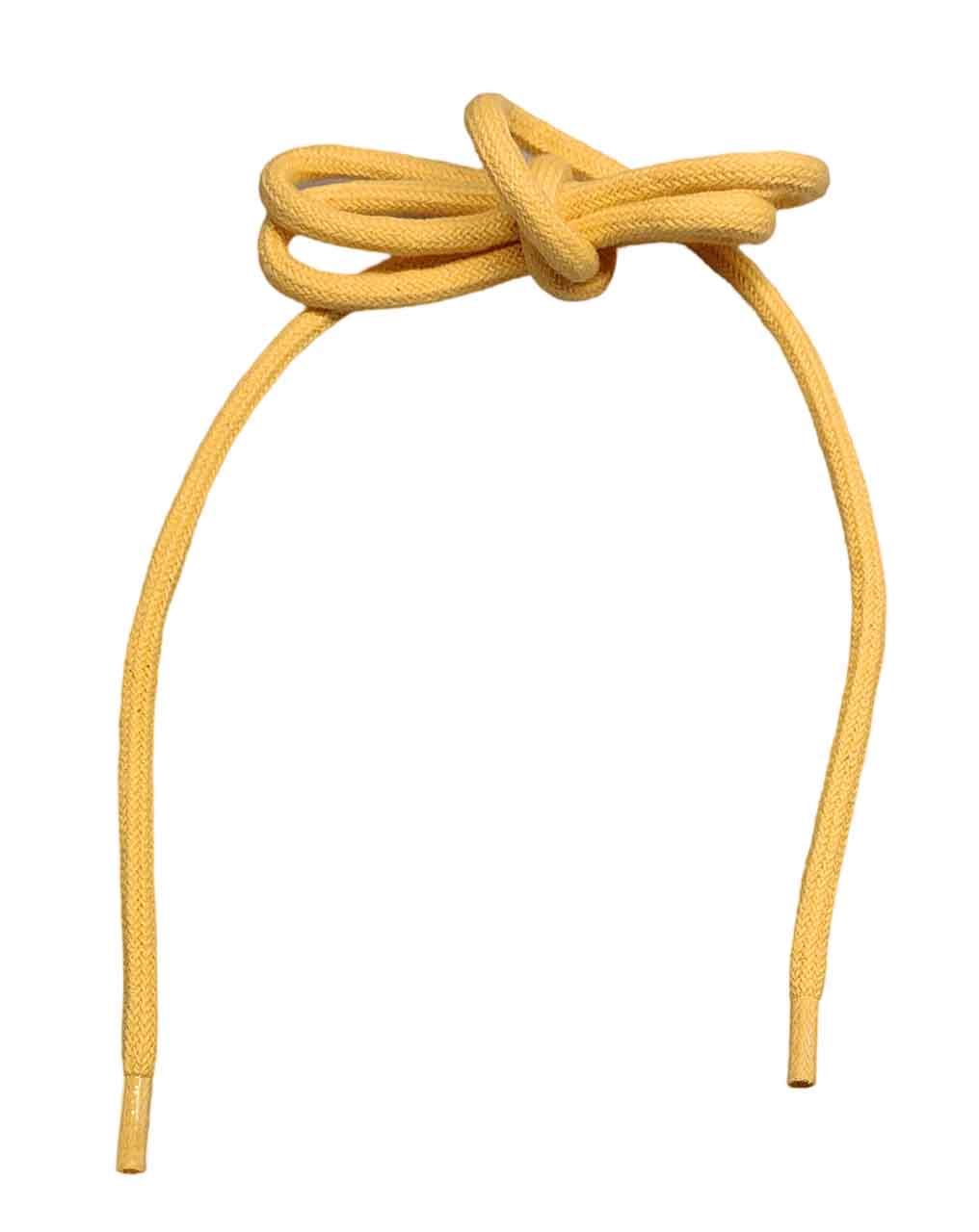 Kordelsenkel, rund, Gelb, 90 cm, Paar