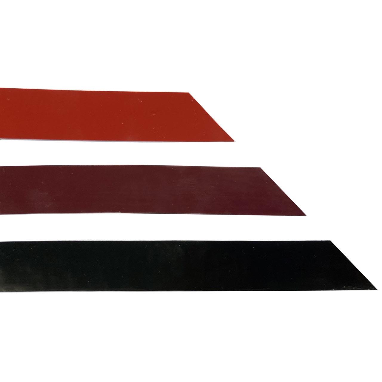 Latexstreifen, Rot, 0,35 mm Latex, Breite: 19 mm