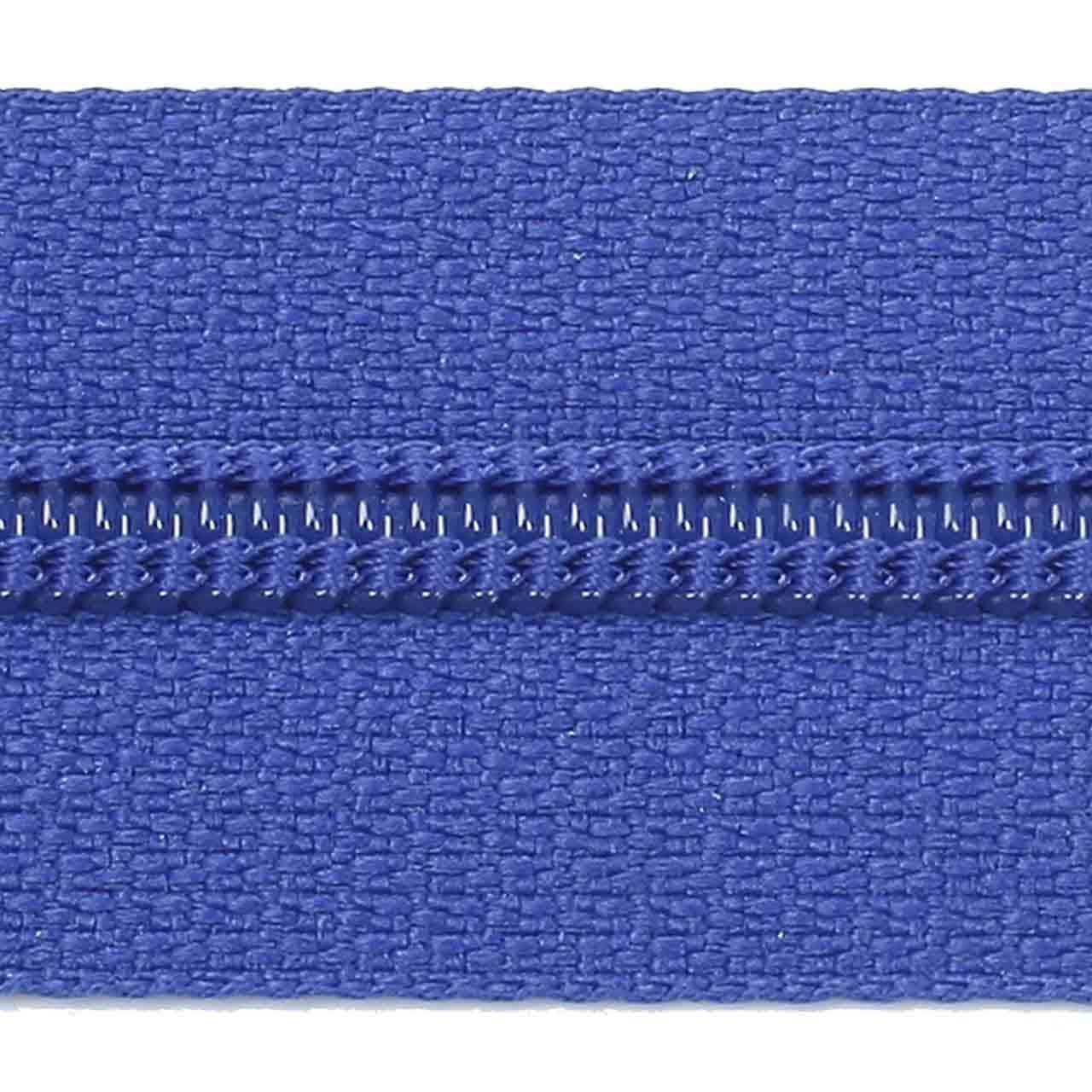 Zipper, price per linear meter, blue