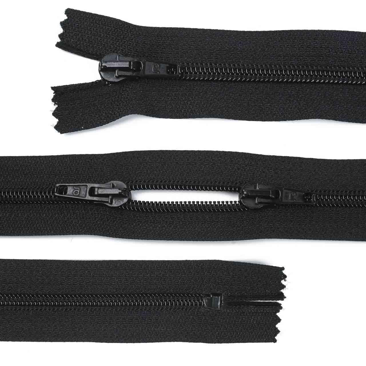 Kunststoff-Reißverschluss, 3-Wege, dehnbar, 115 cm