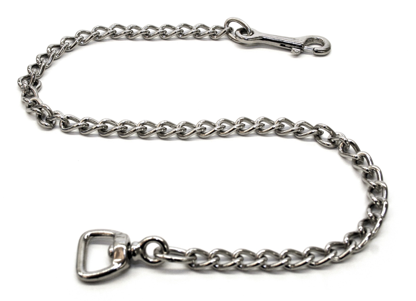 Karabiner mit Kette und Wirbel
