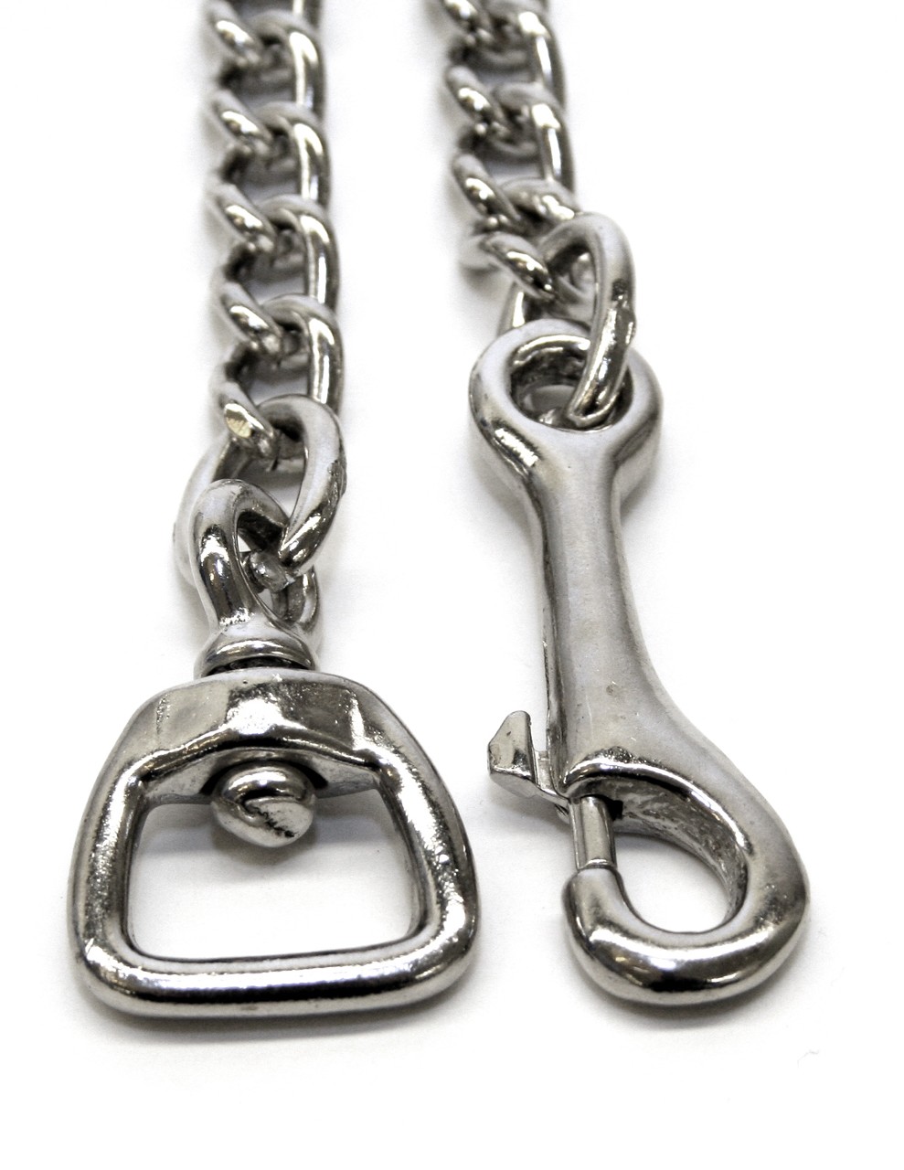 Karabiner mit Kette und Wirbel