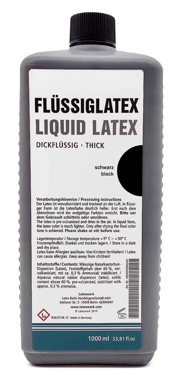 Flüssiglatex, dickflüssig, schwarz
